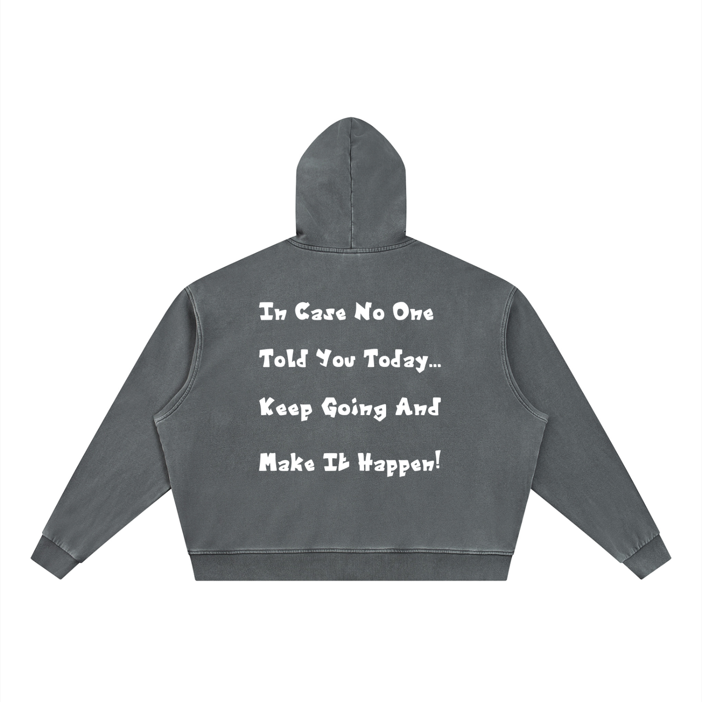 OTM Made Vintage Wash Full Zip Boxy Hoodie