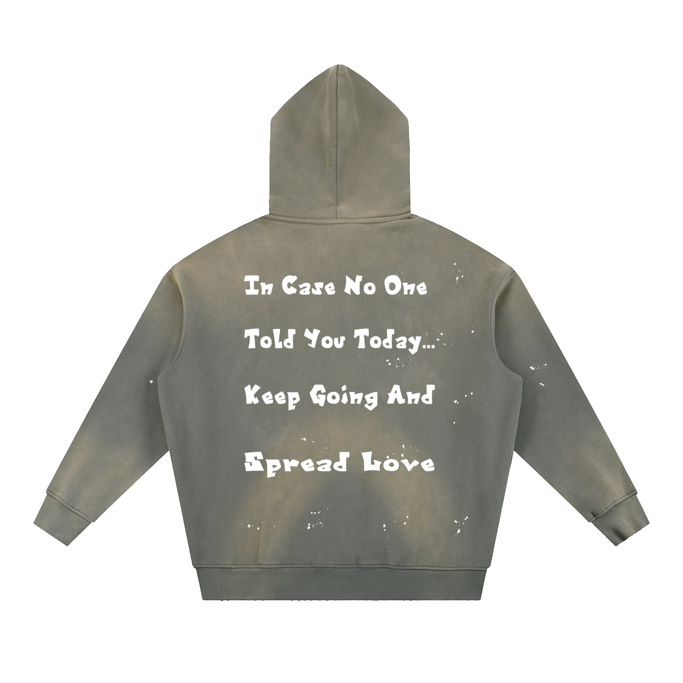 Vintage Washed Frayed Fleece Hoodie
