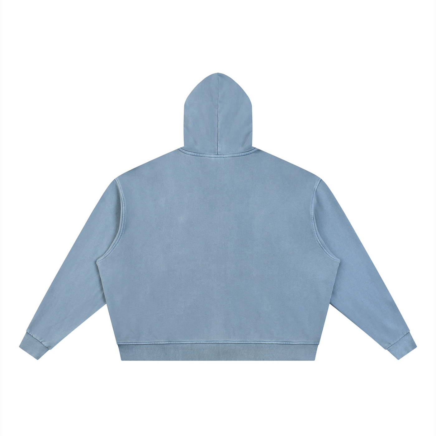 OTM Unisex Vintage Wash Full Zip Boxy Hoodie
