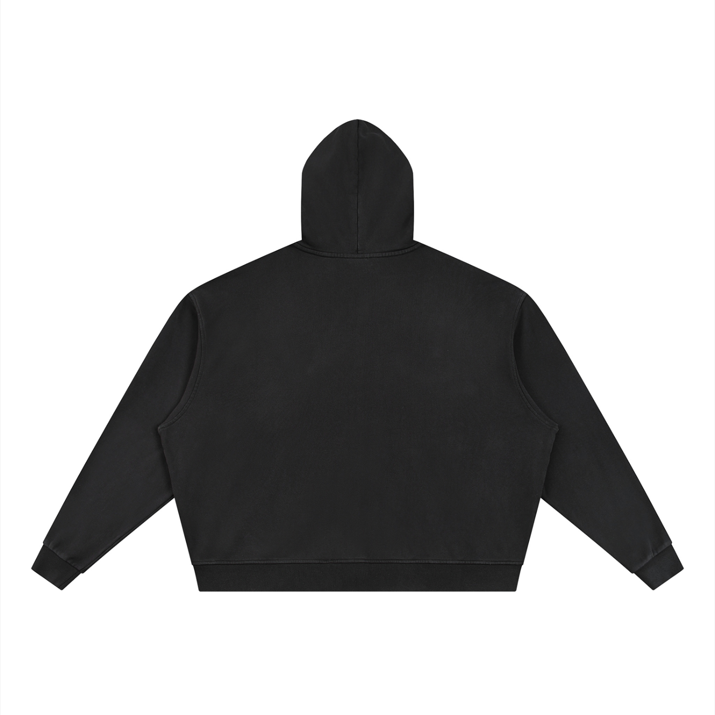 OTM Unisex Vintage Wash Full Zip Boxy Hoodie