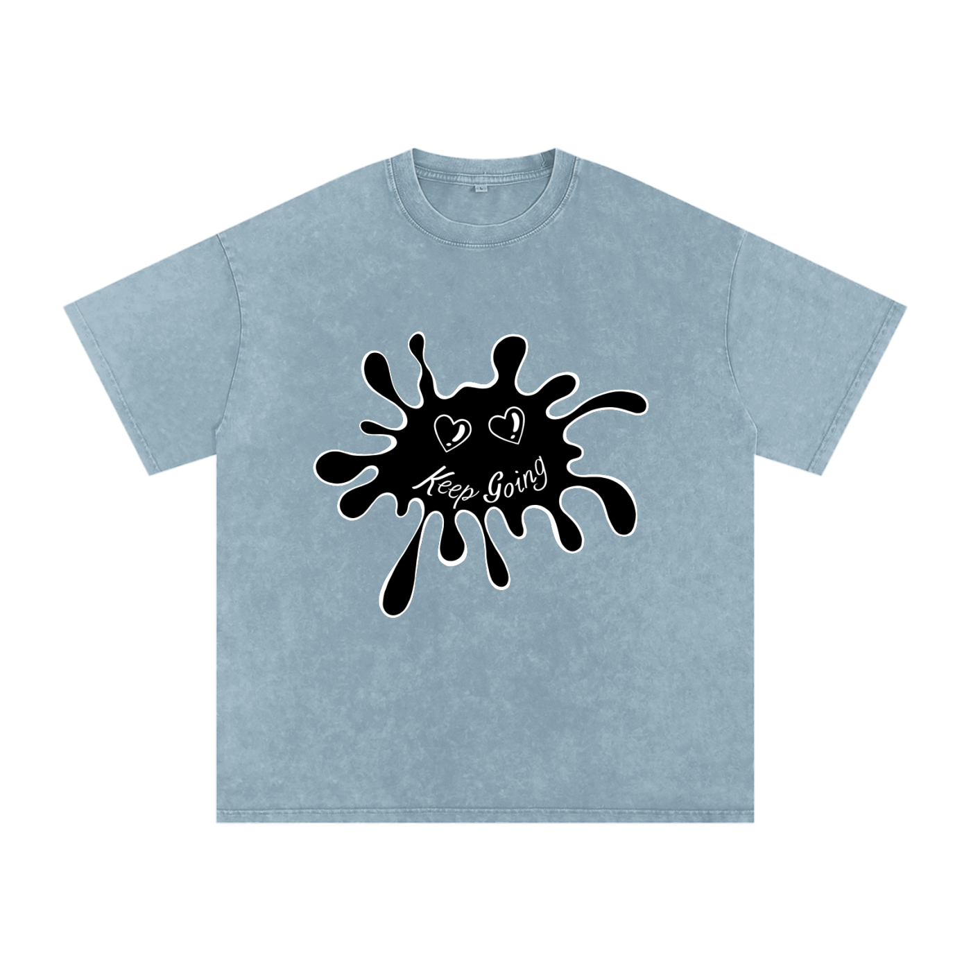 OTM Snow Washed Oversized Cotton T-Shirt