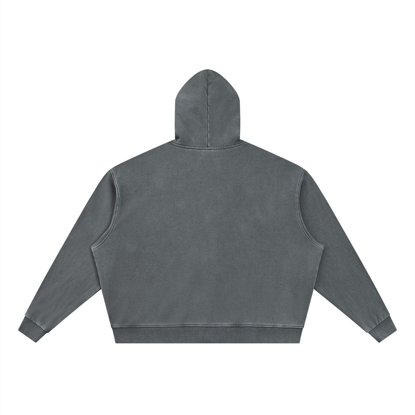 OTM Unisex Vintage Wash Full Zip Boxy Hoodie