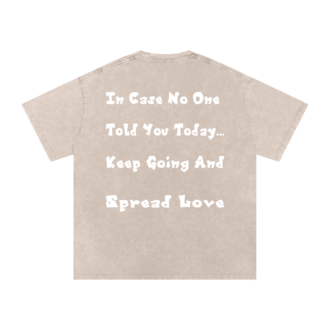 OTM Snow Washed Oversized Cotton T-Shirt