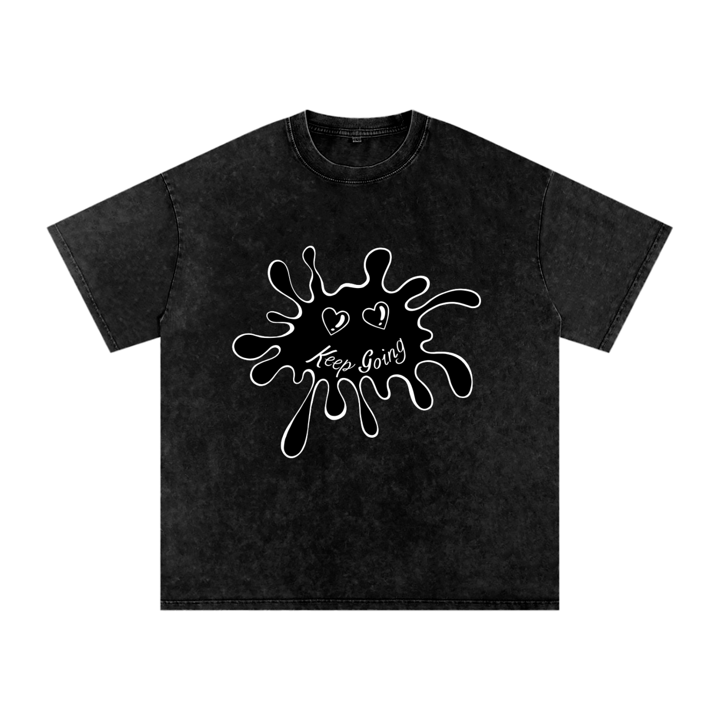 OTM Snow Washed Oversized Cotton T-Shirt