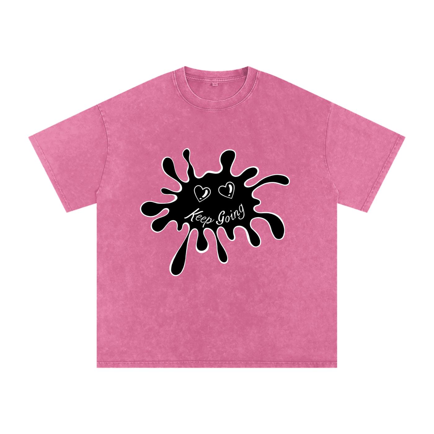 OTM Snow Washed Oversized Cotton T-Shirt